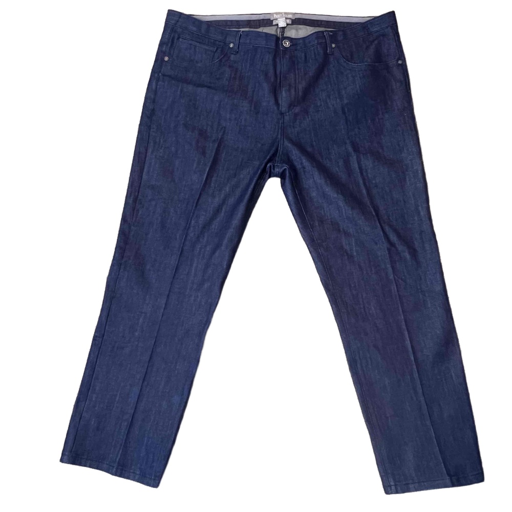 Paulo Solari Modern Fit Dark Wash 46W 30L Straight‎ leg Men's Jeans Pants